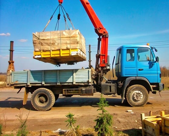 Манипулятор-Автокран - Доставка стройматериалов к вам на участок